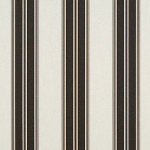 Sunbrella Stripe Black Taupe Fancy