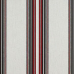 Sunbrella Stripe Burgundy Black White