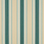 Sunbrella Stripe Forest Green Beige Natural Fancy Stripe